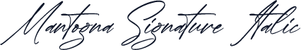 Mantogna Signature Italic