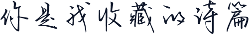 你是我收藏的诗篇
