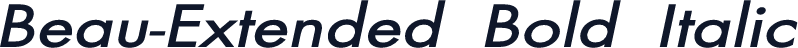 Beau-Extended Bold Italic