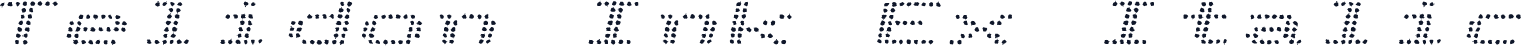 Telidon Ink Ex Italic