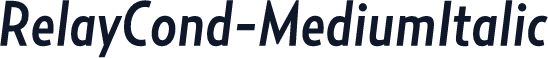 RelayCond-MediumItalic