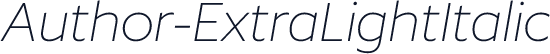 Author-ExtraLightItalic