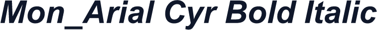 Mon_Arial Cyr Bold Italic