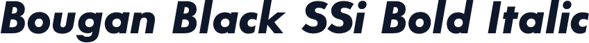 Bougan Black SSi Bold Italic