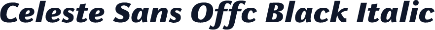 Celeste Sans Offc Black Italic