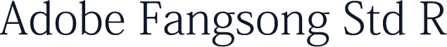 Adobe Fangsong Std R