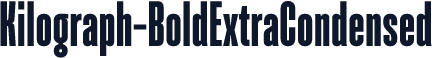 Kilograph-BoldExtraCondensed