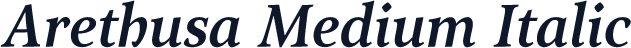 Arethusa Medium Italic