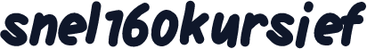 snel160kursief