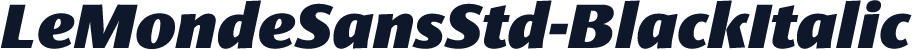LeMondeSansStd-BlackItalic