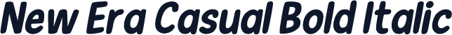 New Era Casual Bold Italic