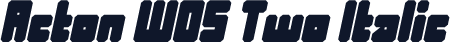 Acton W05 Two Italic