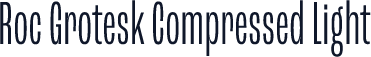 Roc Grotesk Compressed Light