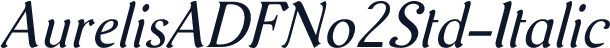 AurelisADFNo2Std-Italic