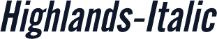 Highlands-Italic