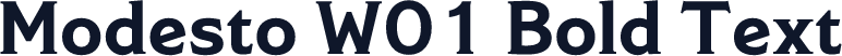 Modesto W01 Bold Text