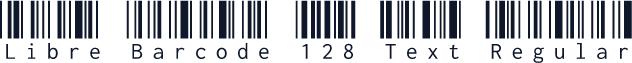Libre Barcode 128 Text Regular