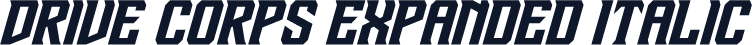 Drive Corps Expanded Italic