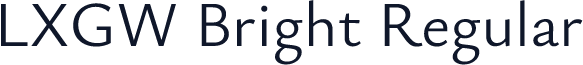 LXGW Bright Regular