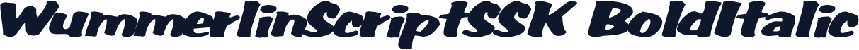 WummerlinScriptSSK BoldItalic