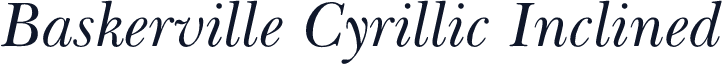 Baskerville Cyrillic Inclined
