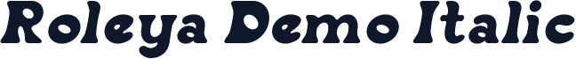 Roleya Demo Italic