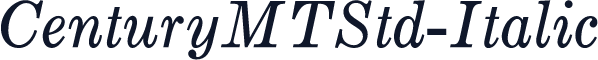 CenturyMTStd-Italic