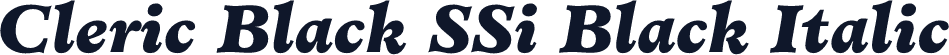 Cleric Black SSi Black Italic