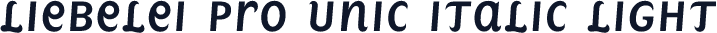 ☞Liebelei Pro Unic Italic Light