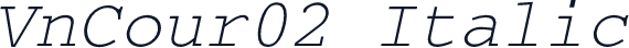 VnCour02 Italic