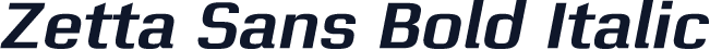 Zetta Sans Bold Italic