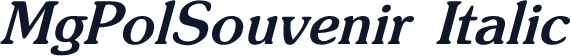 MgPolSouvenir Italic