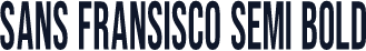 Sans Fransisco Semi Bold