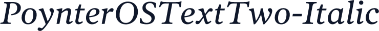 PoynterOSTextTwo-Italic