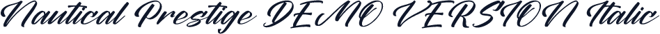 Nautical Prestige DEMO VERSION Italic