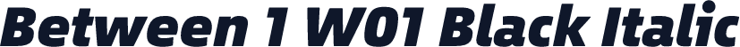 Between 1 W01 Black Italic