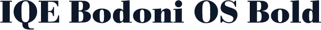 IQE Bodoni OS Bold