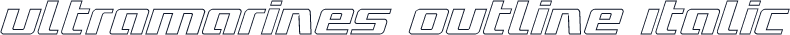 Ultramarines Outline Italic