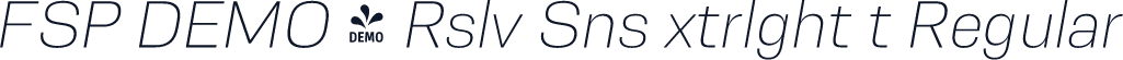 FSP DEMO - Rslv Sns xtrlght t Regular
