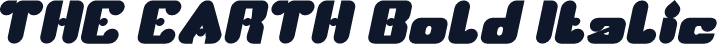THE EARTH Bold Italic