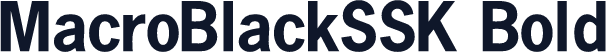MacroBlackSSK Bold