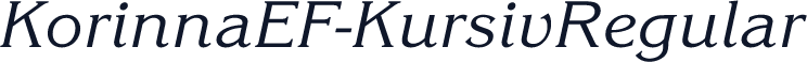 KorinnaEF-KursivRegular