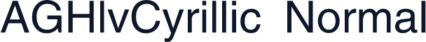 AGHlvCyrillic Normal