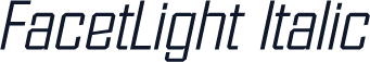 FacetLight Italic