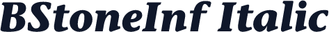 BStoneInf Italic