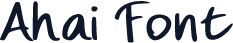 Ahai Font