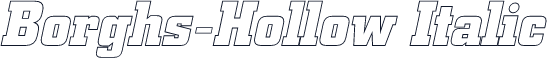 Borghs-Hollow Italic