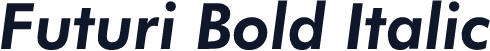 Futuri Bold Italic