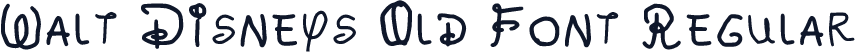 Walt Disneys Old Font Regular