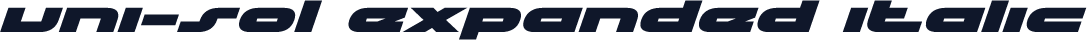 uni-sol expanded italic